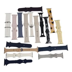 Silicone Apple Watch Bands in Multicolor Set Various Sizes